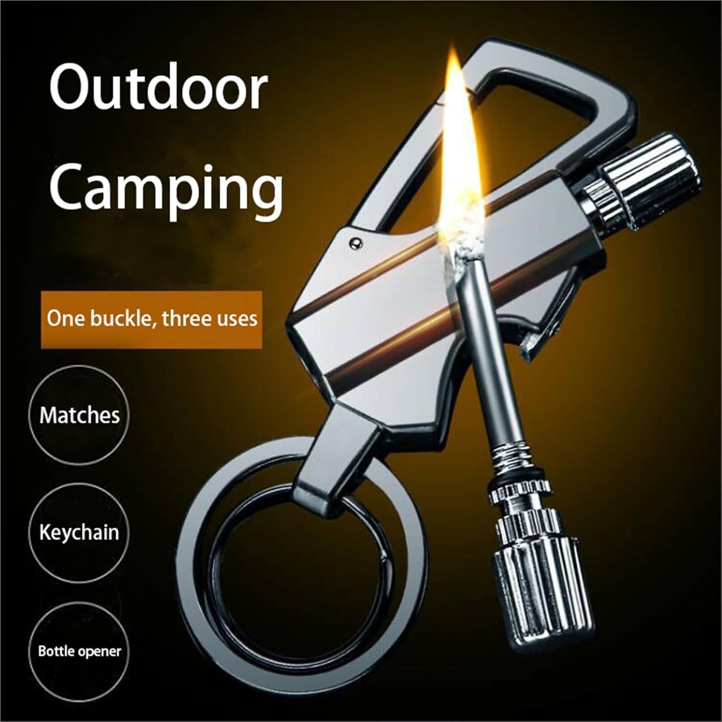 📦📦Hot Sale 49% OFF💥💥2026 New 3-in-1 Lighter keychain with Multitool Keychain Bottle Opener