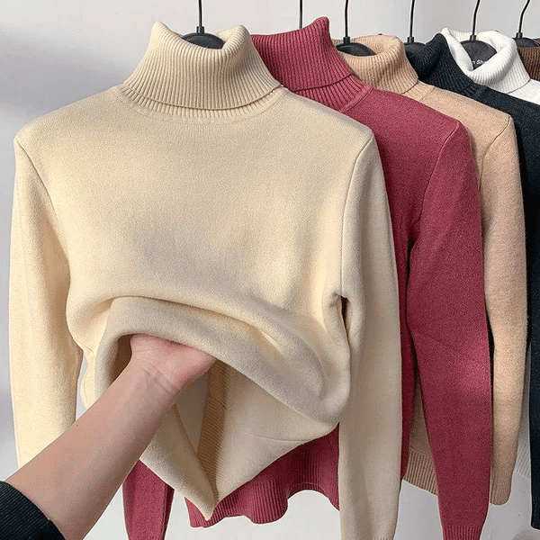 Sales 48% OFF🎁Winter fleece thick knitted bottoming shirt