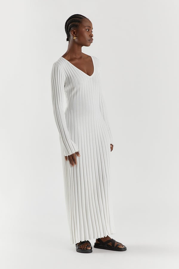 🎉2025 Fall New Long Sleeved Knit Midi Dress