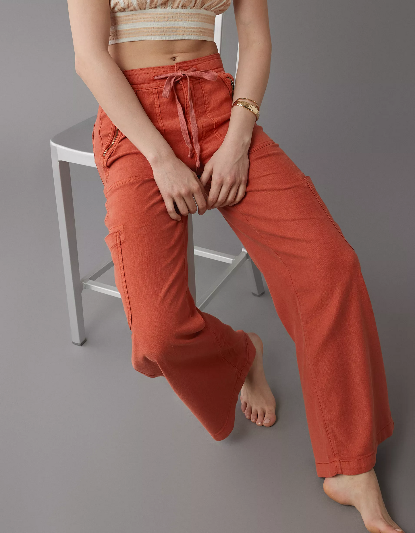 💝💝Linen-Blend Wide-Leg Cargo Pant(BUY 2 FREE SHIPPING)