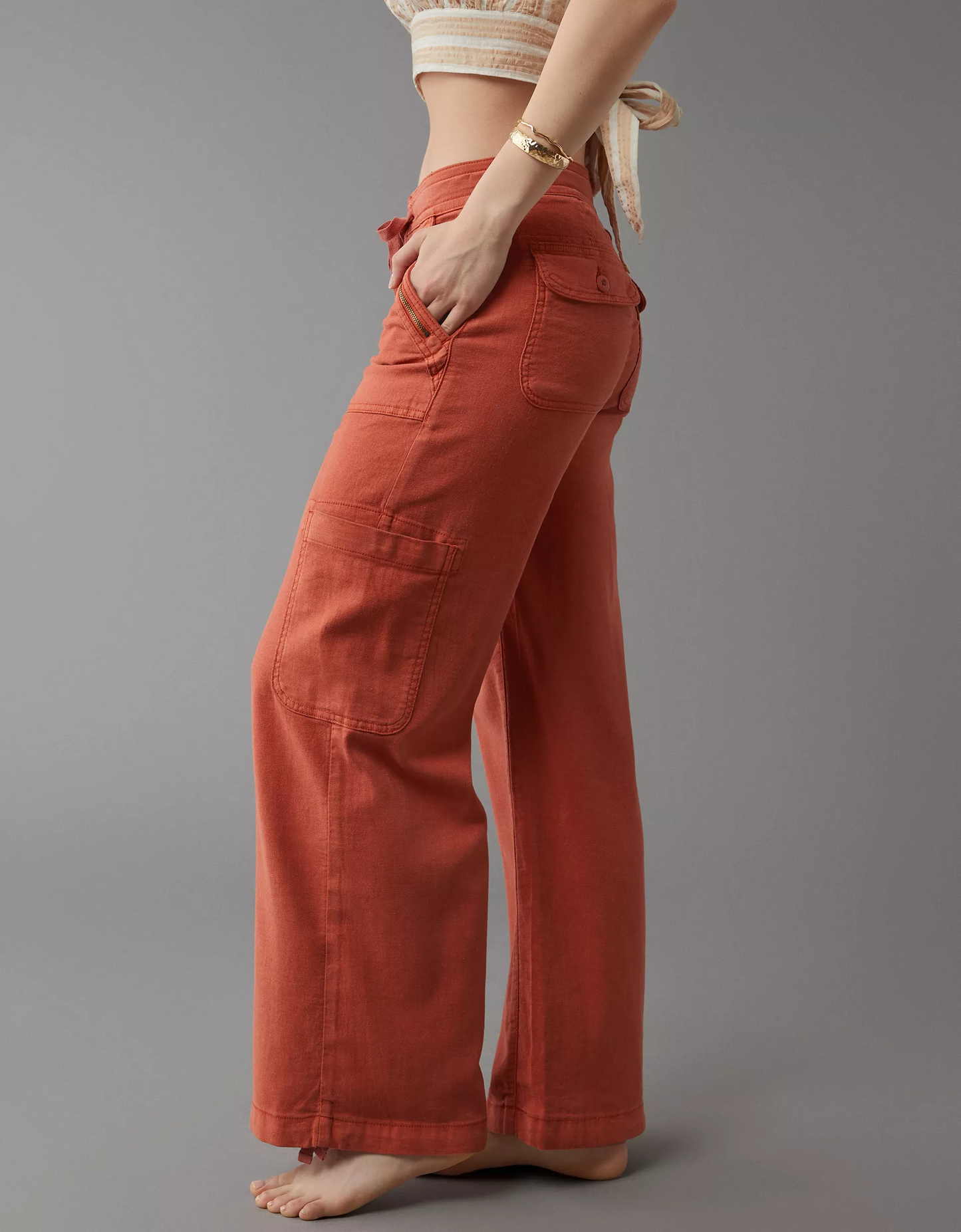💝💝Linen-Blend Wide-Leg Cargo Pant(BUY 2 FREE SHIPPING)