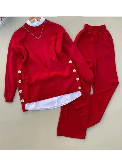 📦📦Buy 2 PCS for free shipping🔥 Women's Comfortable Pullover Sweater and Pants Two-piece Set