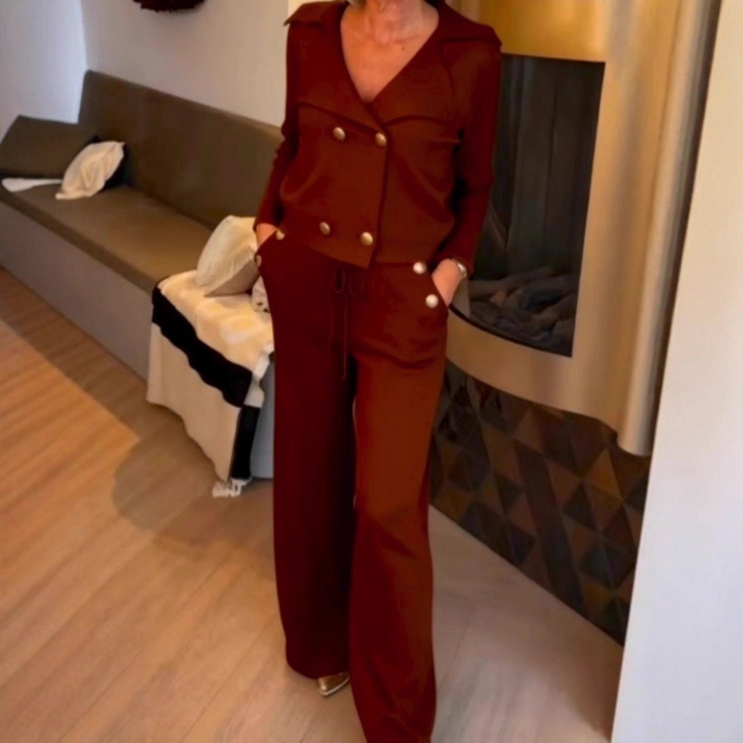 🔥49% OFF and Free Shipping ✨ Women’s Elegant Blazer & Pants Set