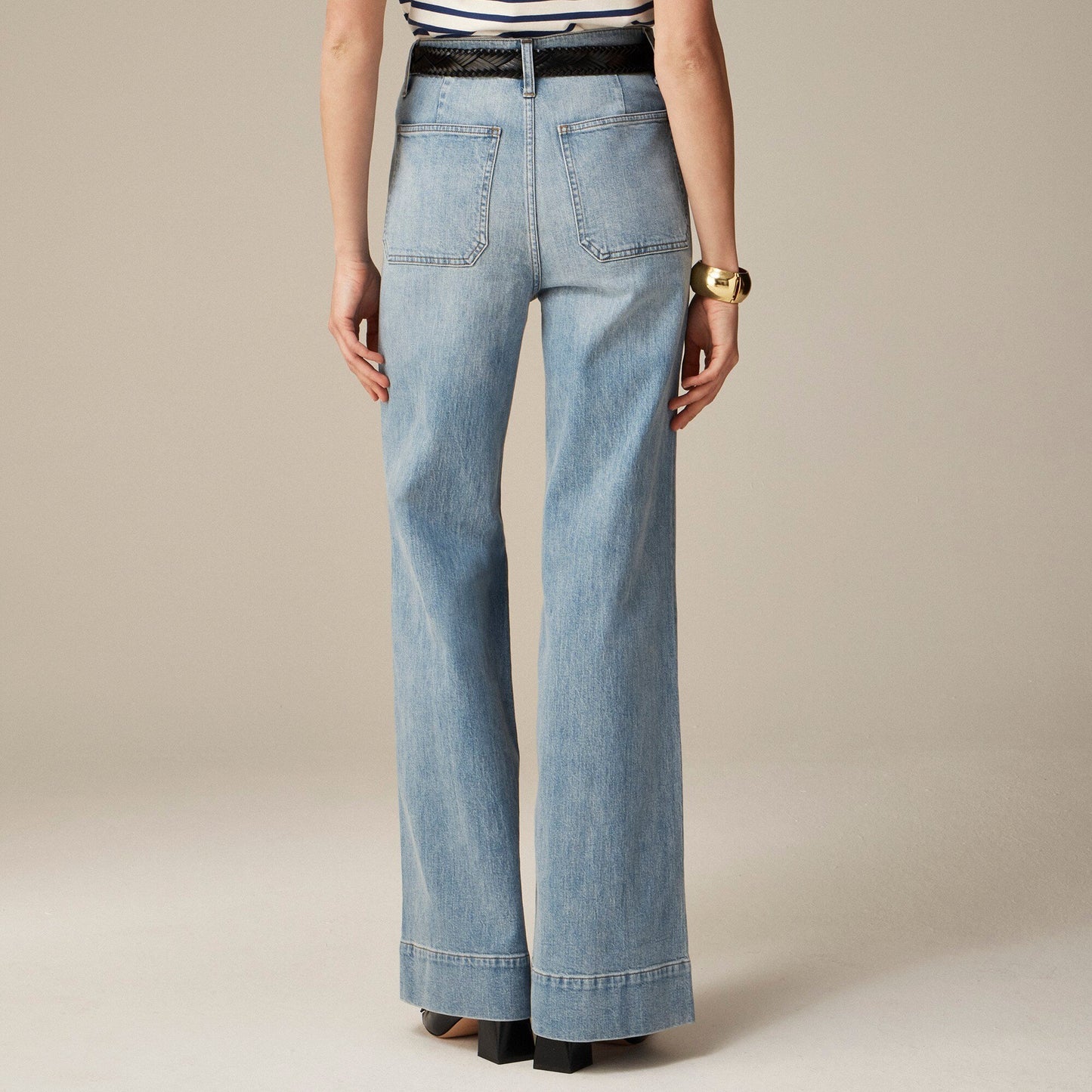 👖Tummy Control Sailor Wide Leg Trouser🧣
