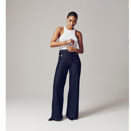 👖Tummy Control Sailor Wide Leg Trouser🧣