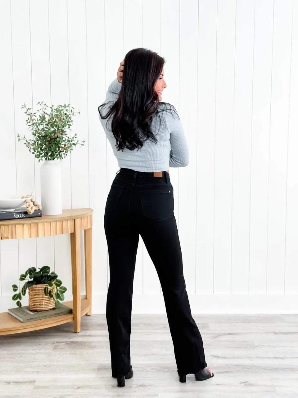 💝💝Judy Mid Rise Button Fly Bootcut Jeans (Buy 2 Free Shipping)