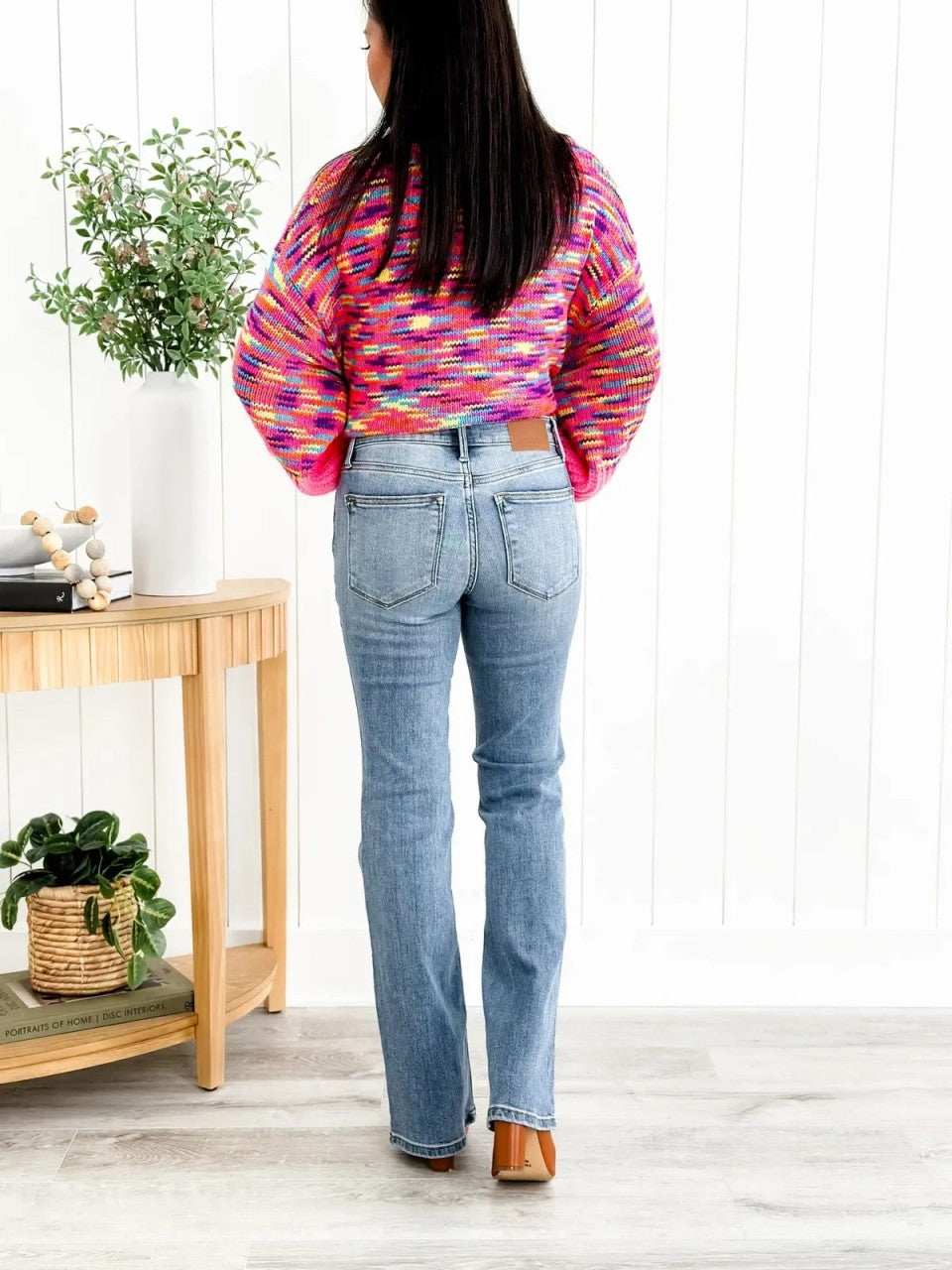 💝💝Judy Mid Rise Button Fly Bootcut Jeans (Buy 2 Free Shipping)