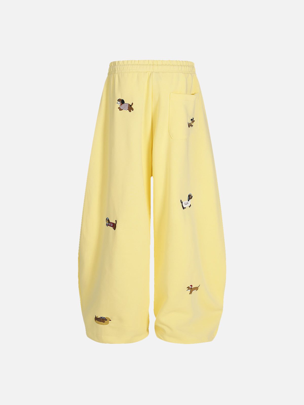 🐶 Aelfric Eden Embroidery Dog Baggy Barrel Sweatpants