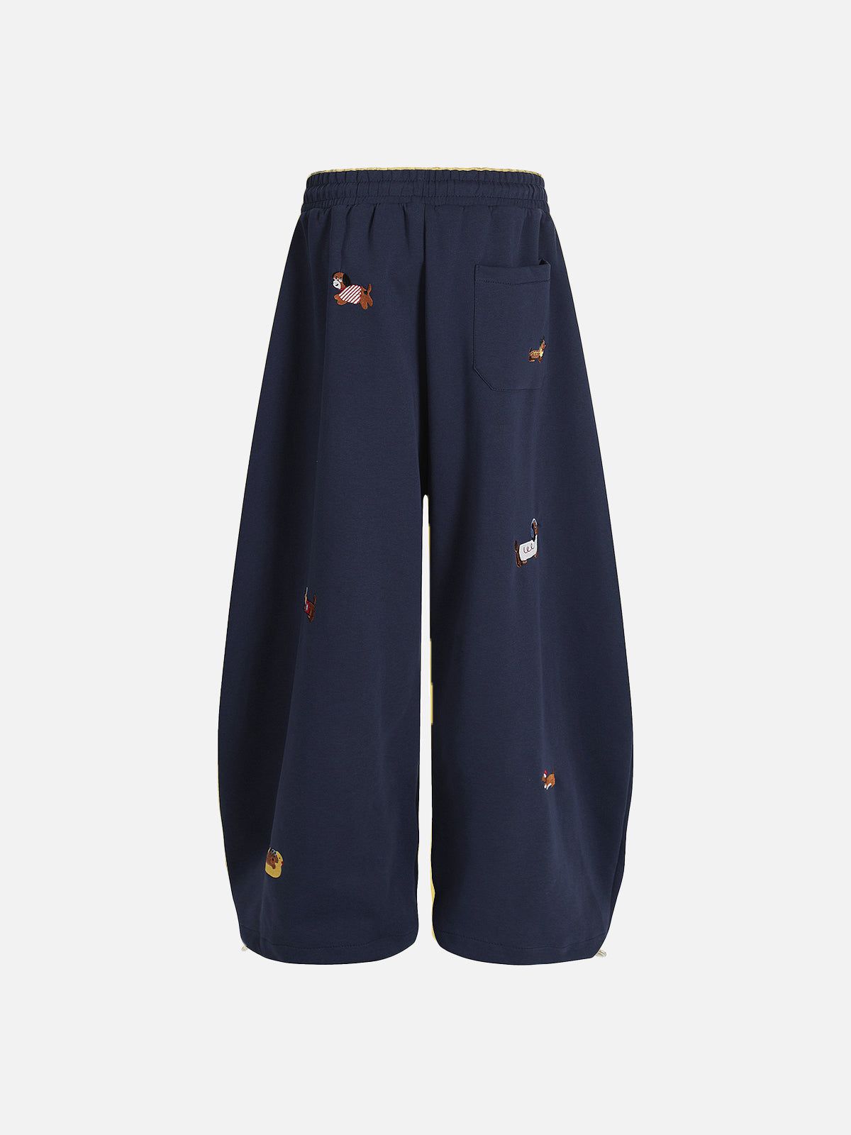 🐶 Aelfric Eden Embroidery Dog Baggy Barrel Sweatpants