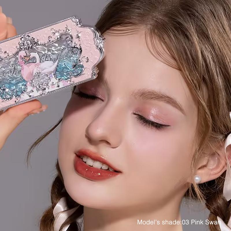 🌸 6-Color Matte & Shimmer Eyeshadow Palette | High Pigment, Long-Lasting & Blendable💖