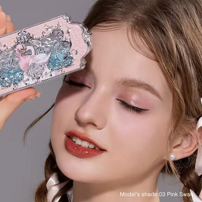 🌸 6-Color Matte & Shimmer Eyeshadow Palette | High Pigment, Long-Lasting & Blendable💖