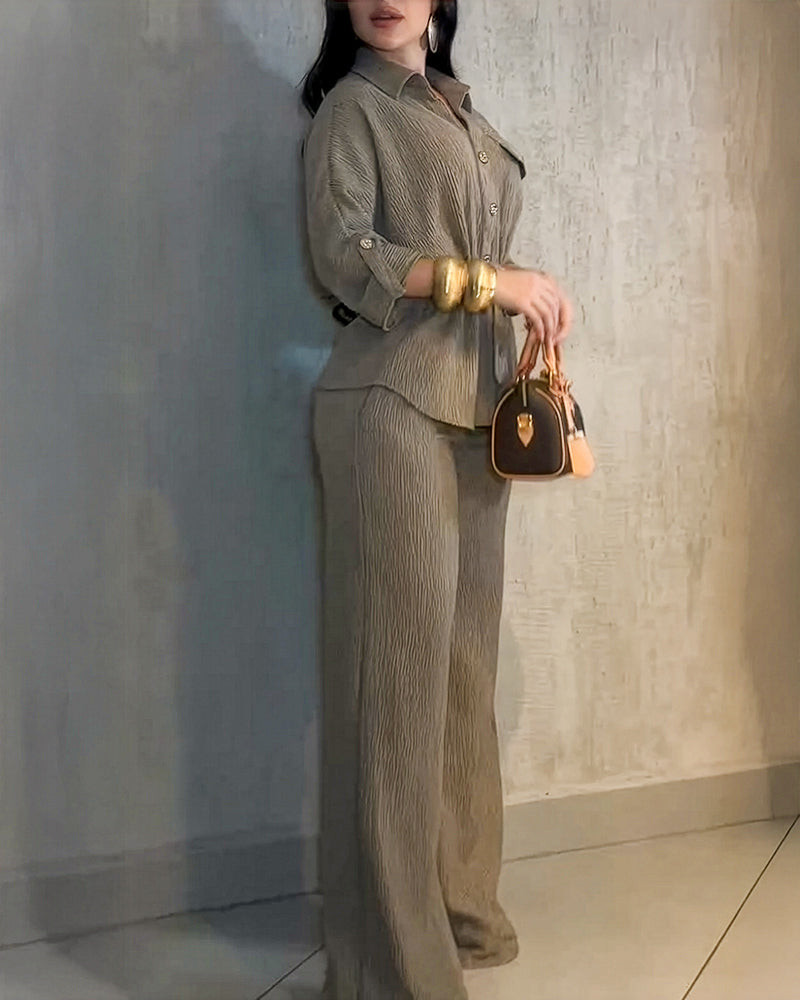 Today 50% OFF!✨Vintage 2-Piece Textured Set