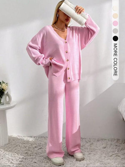 🔥 50% OFF TODAY 💕 Cozy Knit Cardigan & Pants Set