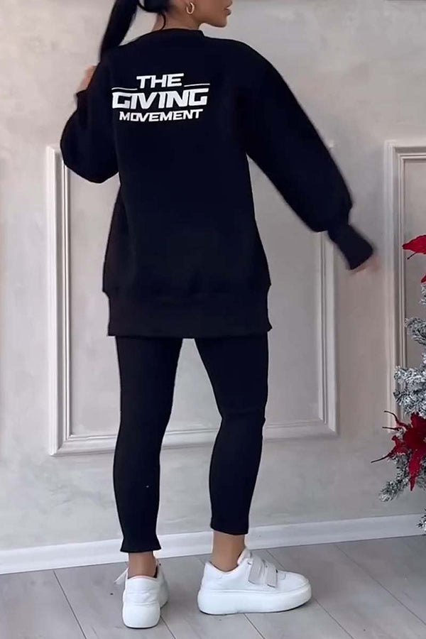 🔥50% OFF Today!✨ Irregular Sweatshirt & Pants Set