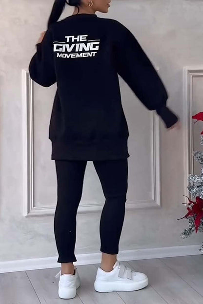 🔥50% OFF Today!✨ Irregular Sweatshirt & Pants Set
