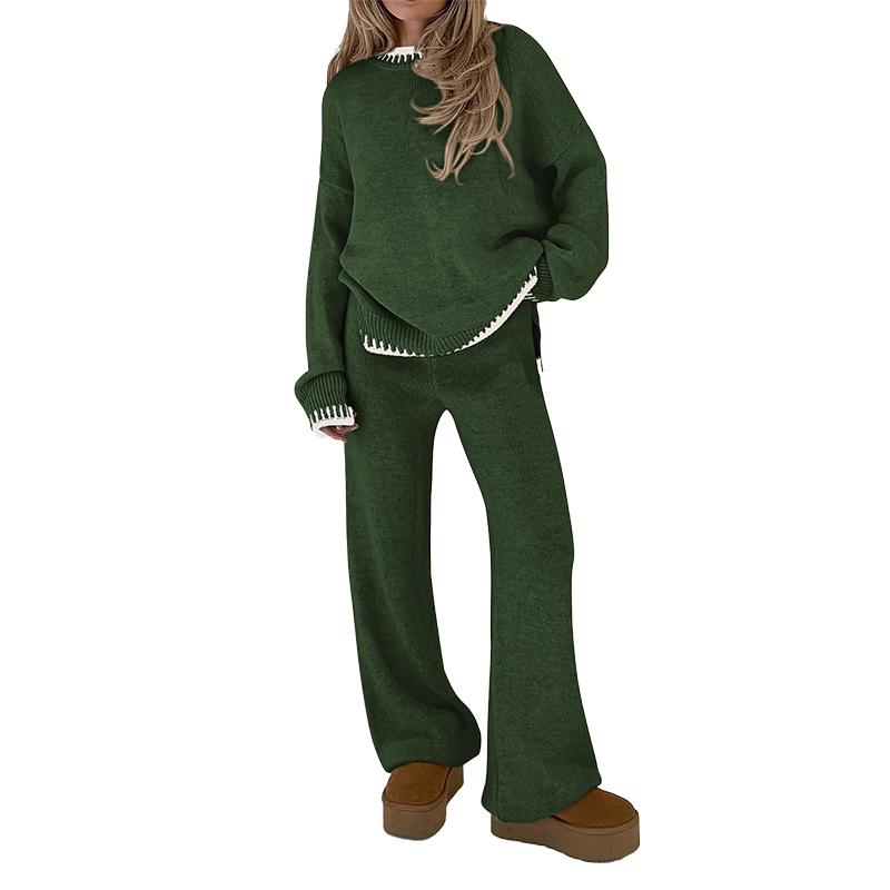 💥50% Off! Women’s Knit Sweater & Wide-Leg Pants Set