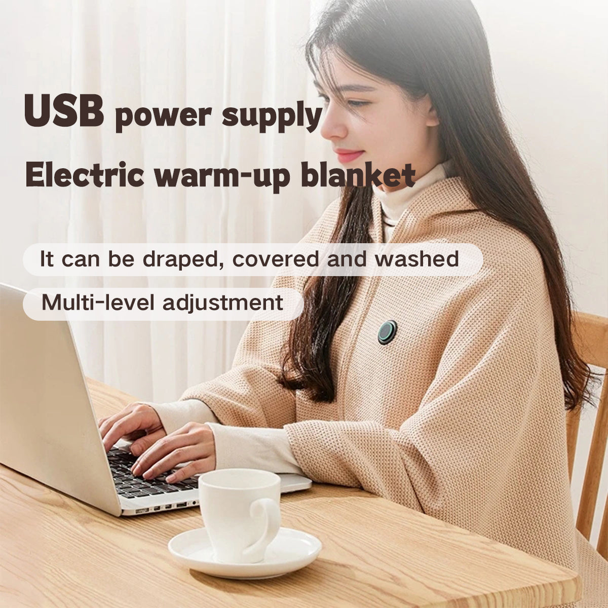 📦📦🎄LAST DAY 49% OFF🔥Portable Heated Shawl (Buy 2 Get Free Shipping)