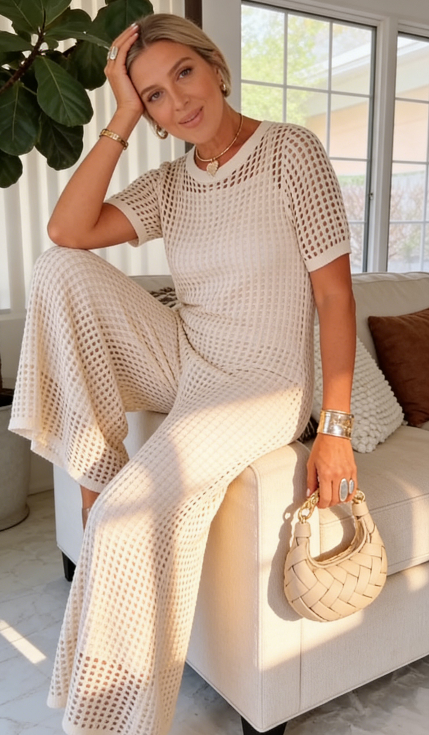 🤩🤩Elegant Knit Mesh Layered Two-Piece Maxi Dress (Buy 2 Free Shipping)
