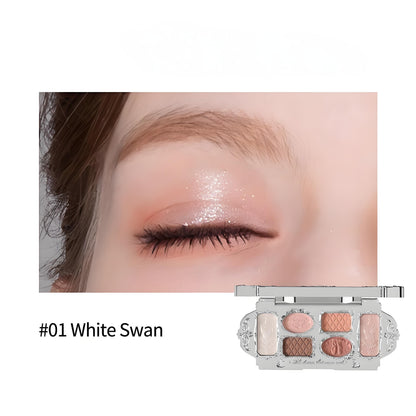 🌸 6-Color Matte & Shimmer Eyeshadow Palette | High Pigment, Long-Lasting & Blendable💖