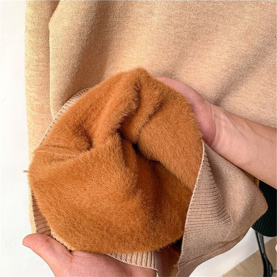 Sales 48% OFF🎁Winter fleece thick knitted bottoming shirt