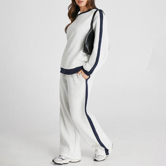 Aleumdr 2-Piece Fleece Sweatsuit 🧥 + 👖 (Cozy Lounge Set)