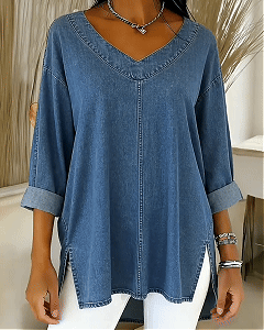 📦📦 New Arrivals🔥 Women's Casual Washed Denim Cotton Top