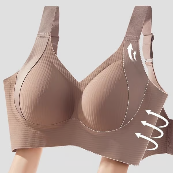 💕Women's Ribbed Push Up Adjustable Wireless Bra