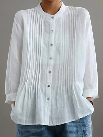 📦📦Buy 2 Free Shipping🔥Women's Casual Denim Pleated Shirt