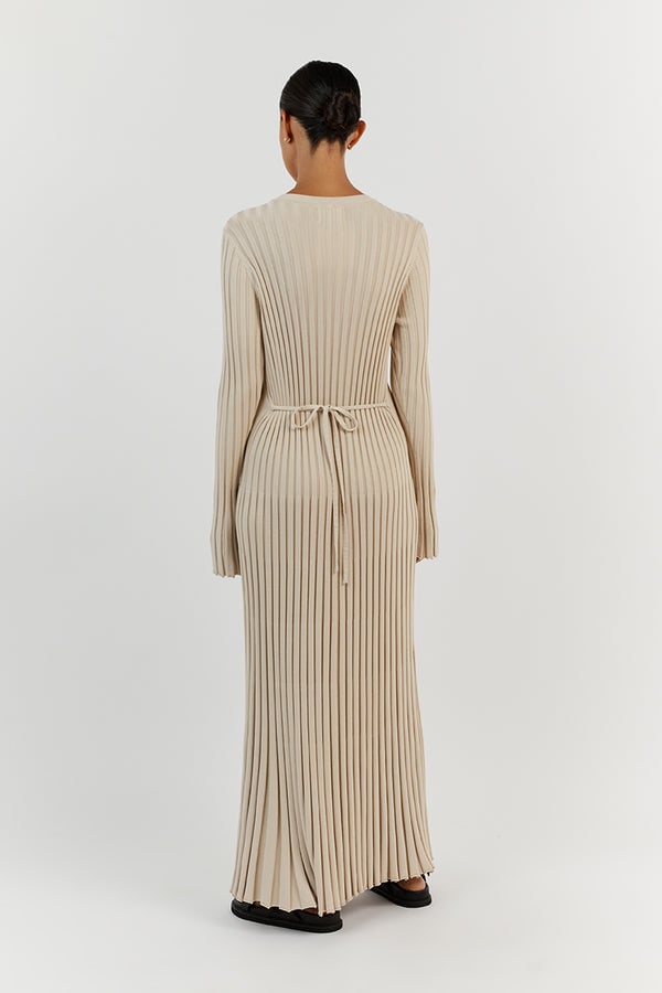 🎉2025 Fall New Long Sleeved Knit Midi Dress