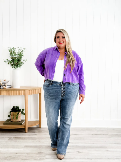 💝💝Judy Mid Rise Button Fly Bootcut Jeans (Buy 2 Free Shipping)