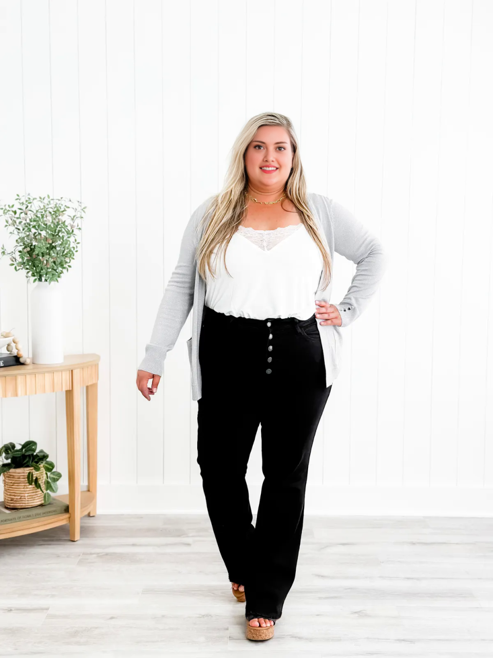 💝💝Judy Mid Rise Button Fly Bootcut Jeans (Buy 2 Free Shipping)
