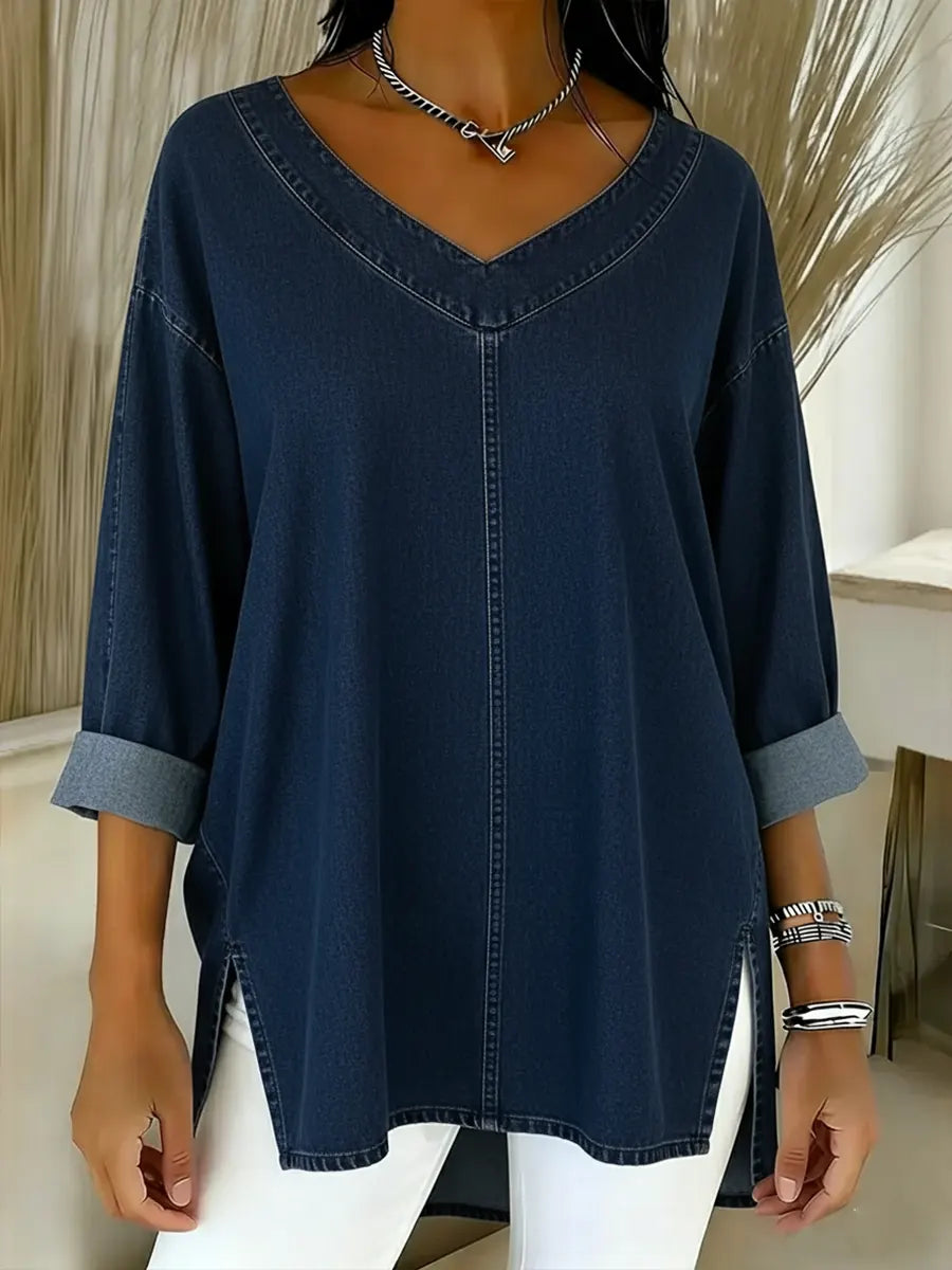 📦📦 New Arrivals🔥 Women's Casual Washed Denim Cotton Top