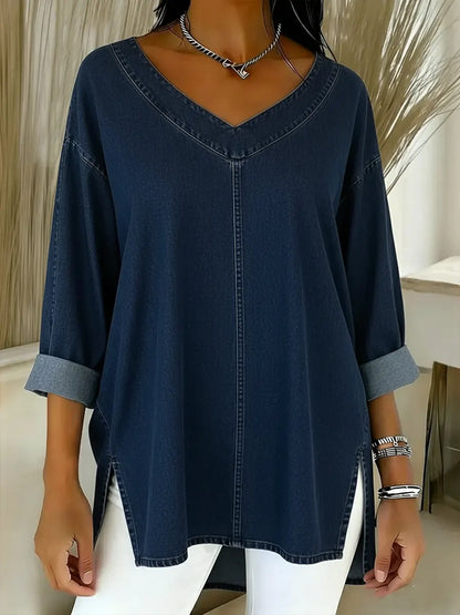 📦📦 New Arrivals🔥 Women's Casual Washed Denim Cotton Top