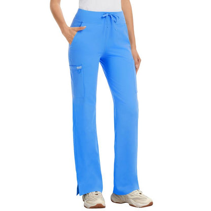 ✨✨Kecols Women's Yoga Scrub Pants ✨ High-Rise Straight Leg Cargo Bottom