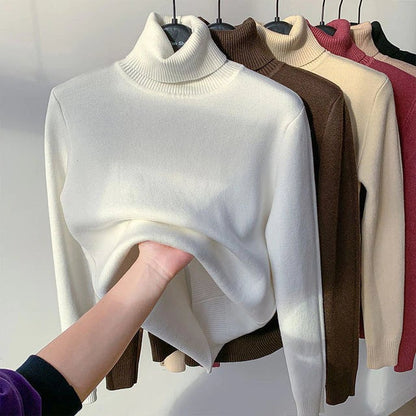 Sales 48% OFF🎁Winter fleece thick knitted bottoming shirt