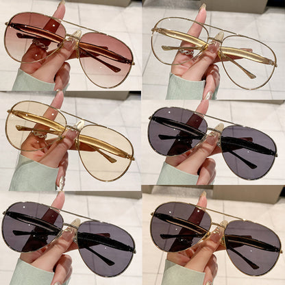 🔥Lastday 70%OFF Toad-shaped Metal Sunglasses ✨ Retro No-makeup Essential High-end Women's Street Style Sunglasses