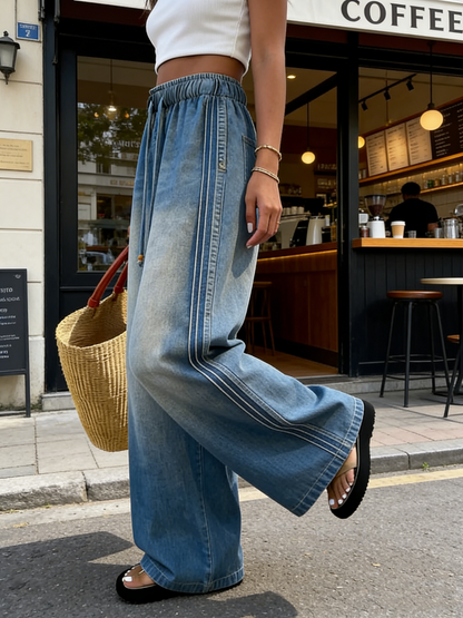 💝💝Women's Casual Loose-fitting Cotton Denim Jeans
