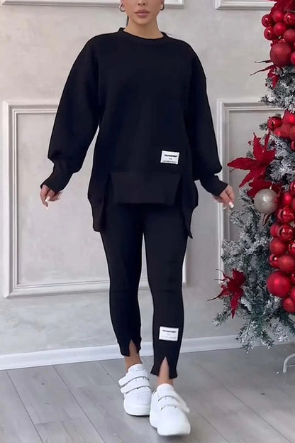 🔥50% OFF Today!✨ Irregular Sweatshirt & Pants Set