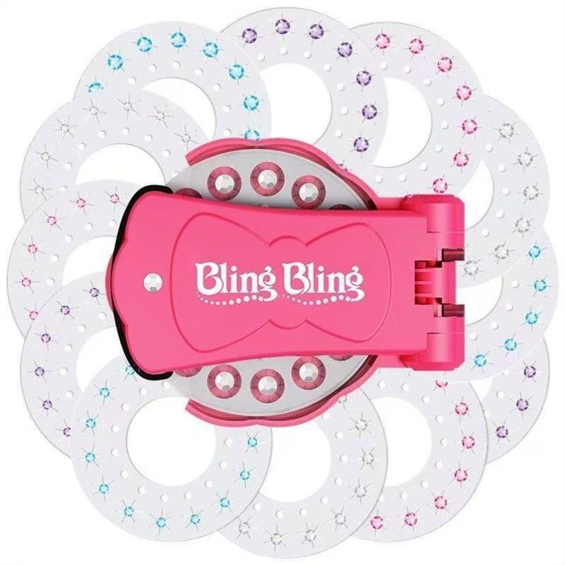 ✨✨Glitter Diamond Styling Tools Hair Gemstone Styling Set to light up girls' hair, clothes, accessories, No Heat Required Hair Styling Accessories
