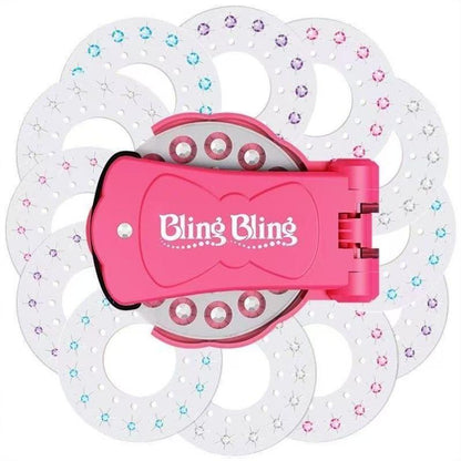 ✨✨Glitter Diamond Styling Tools Hair Gemstone Styling Set to light up girls' hair, clothes, accessories, No Heat Required Hair Styling Accessories