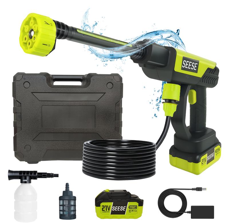 SEESE Portable Cordless Washer + Base 🌟 Car Wash/Home Clean/Garden Watering