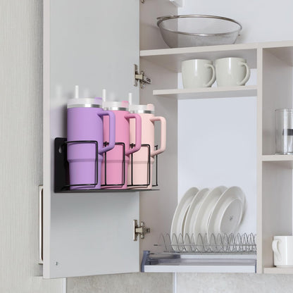 🧲 Cup Organizer | Magnetic/Screw Mount Storage for Kitchen/Fridge/Cabinet 🧺