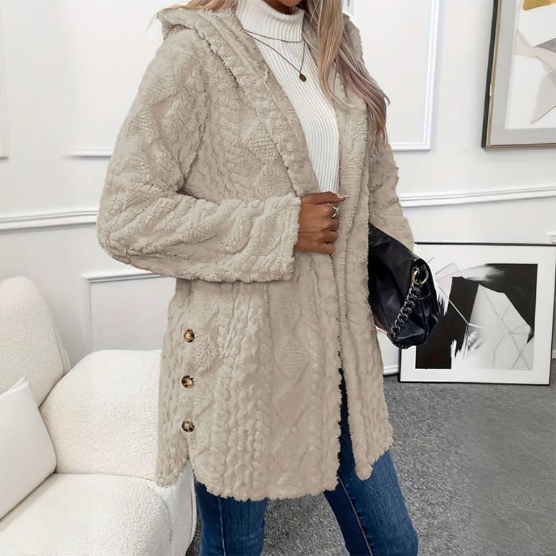 🎁Women's Warm and Stylish Hooded Cardigan with Long Sleeves for Fall and Winter
