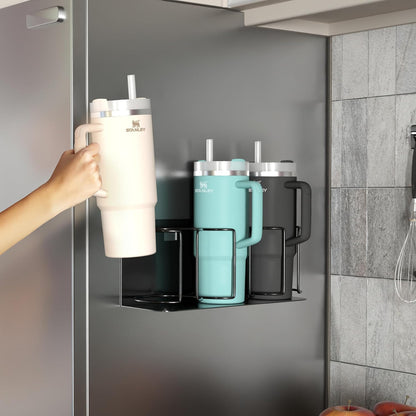 🧲 Cup Organizer | Magnetic/Screw Mount Storage for Kitchen/Fridge/Cabinet 🧺