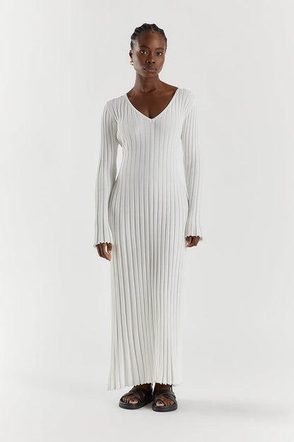 🎉2025 Fall New Long Sleeved Knit Midi Dress
