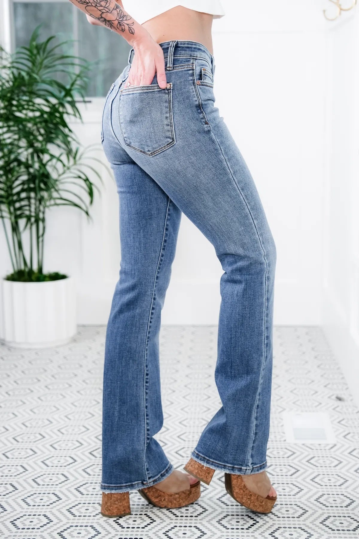 💝💝Holy Grail Tummy Control Bootcut Jeans (Buy 2 Free Shipping)