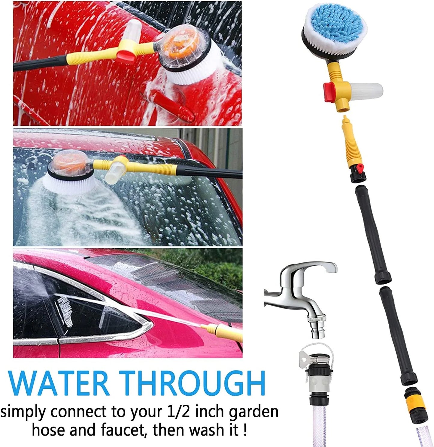 🚗✨ 360° Spin Car Mop – Effortless Cleaning for a Sparkling Ride! 🧽💦
