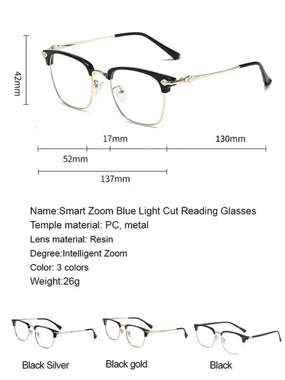📦📦Best Selling 50% Off👓Automatic zoom anti-blue light presbyopia glasses