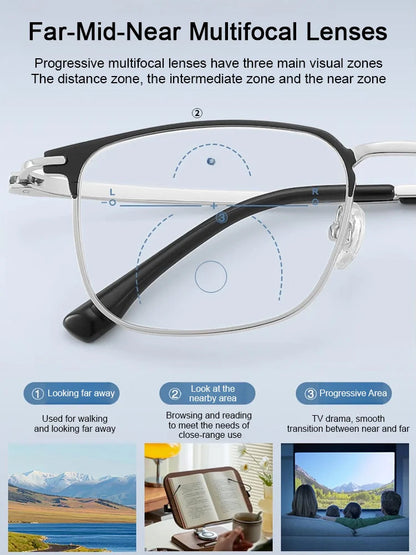 📦📦Best Selling 50% Off👓Automatic zoom anti-blue light presbyopia glasses