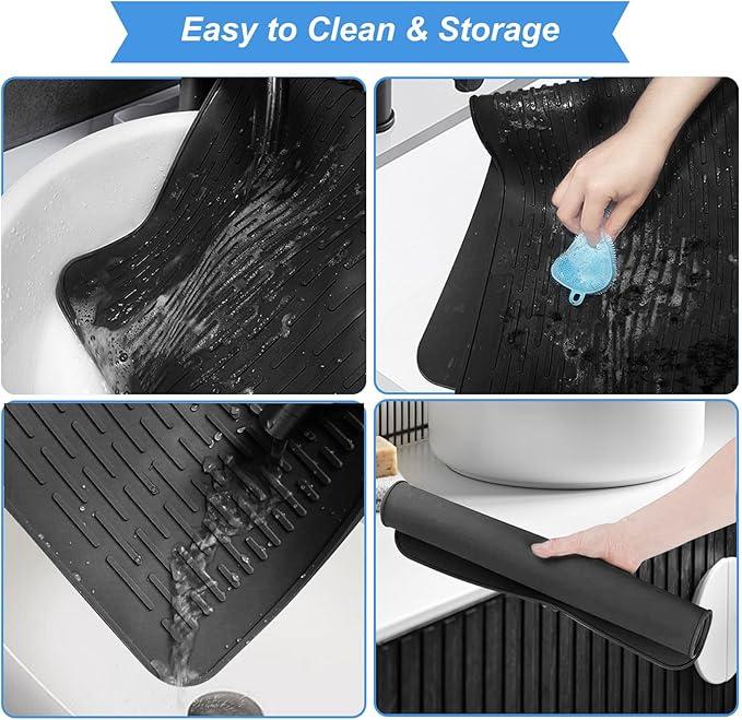 🔥500°F/220°C Heat-Resistant Silicone Stove Cover Mat & Utensils